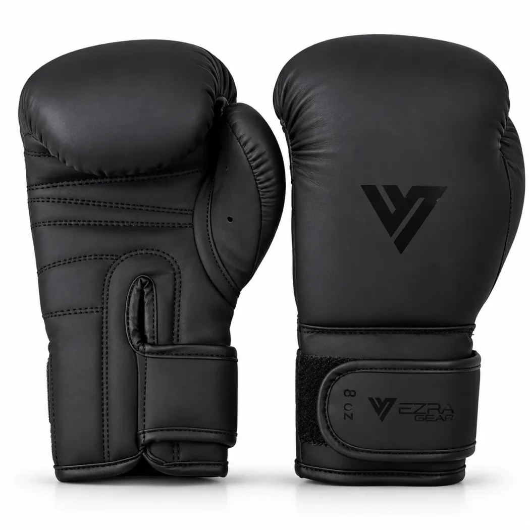 VEZRA GEAR JUNIOR CHAMP KIDS BOXING GLOVES BLACK (1)